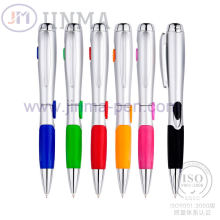 Colorful Logo Plastic Ball Pen Jm-D04A with LED